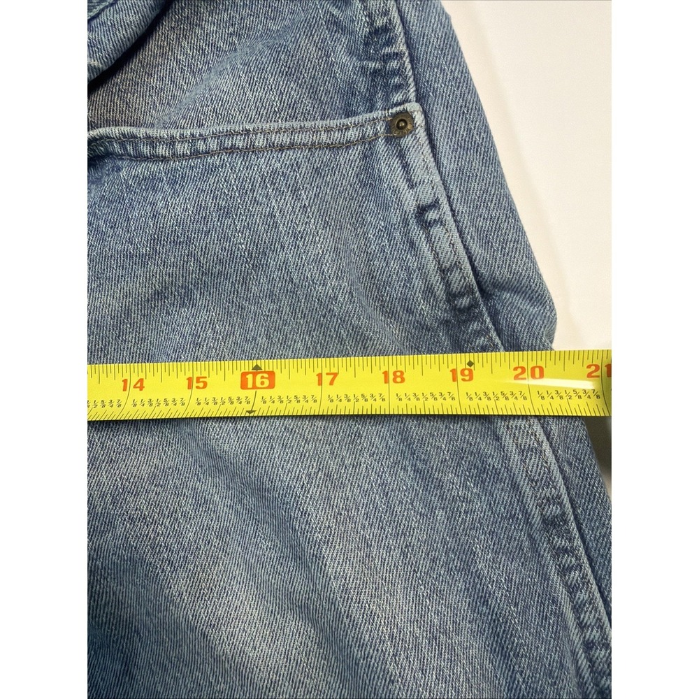 Wrangler Jeans Men's 34x29 Premium Quality Light Wash Straight Leg Workwear - Picture 12 of 14